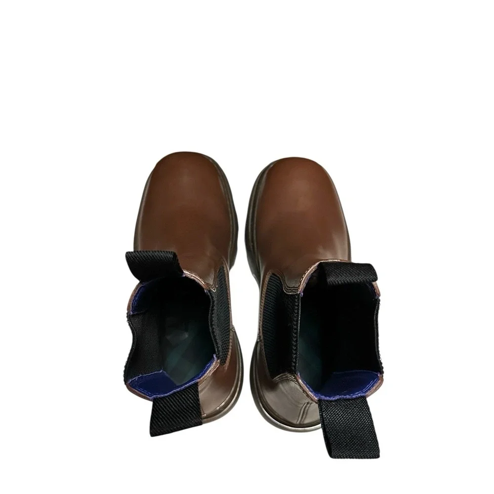 Burberry Creeper Chelsea Boots Walnut‎ 39 EU / 6 US Men's Leather MSRP $1290